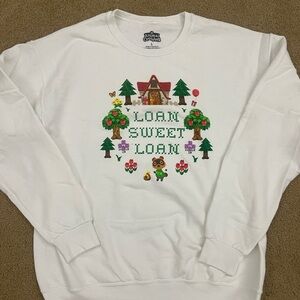 White animal crossing Sweatshirt